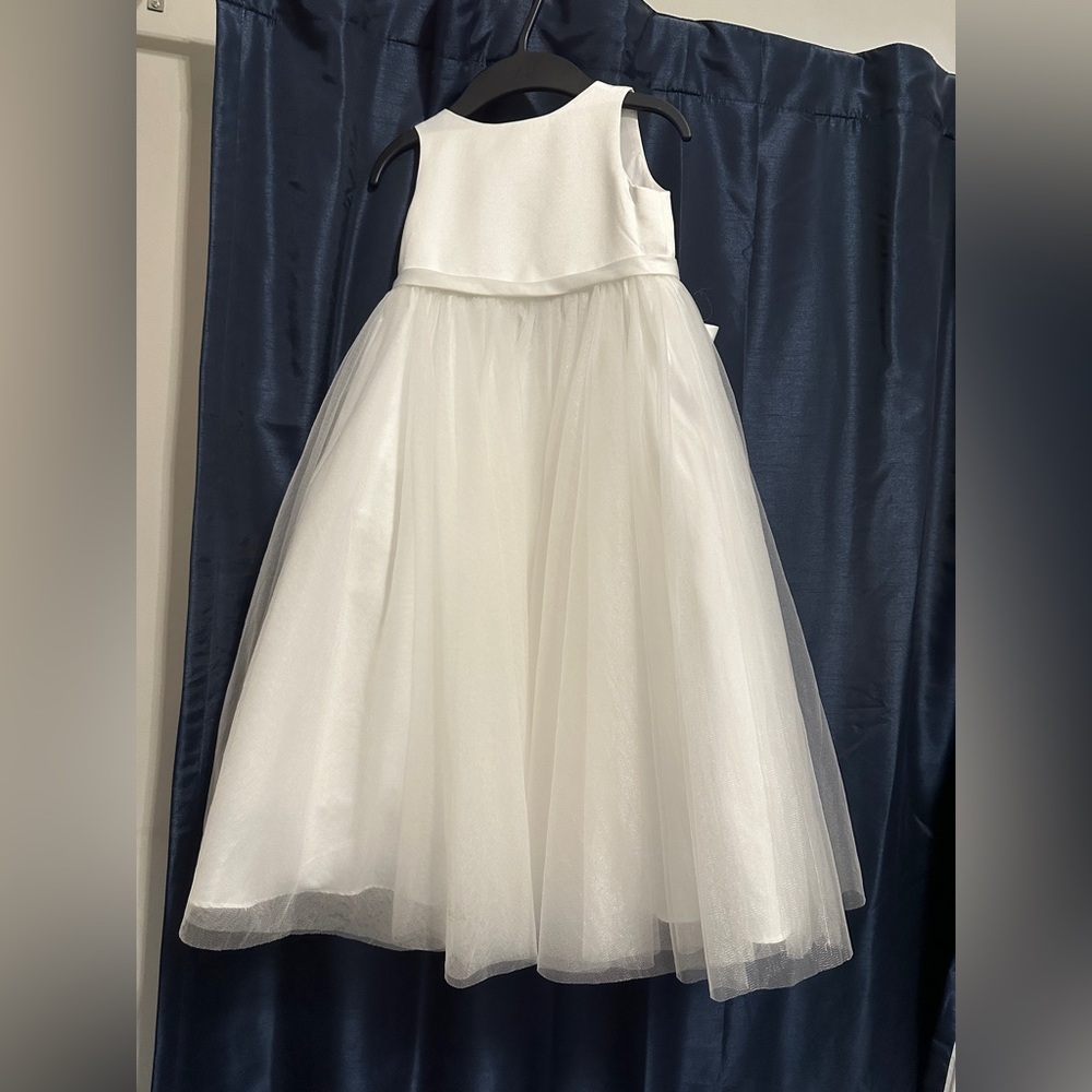 Azazie Pumpkin Flower Girl Tulle Dress
